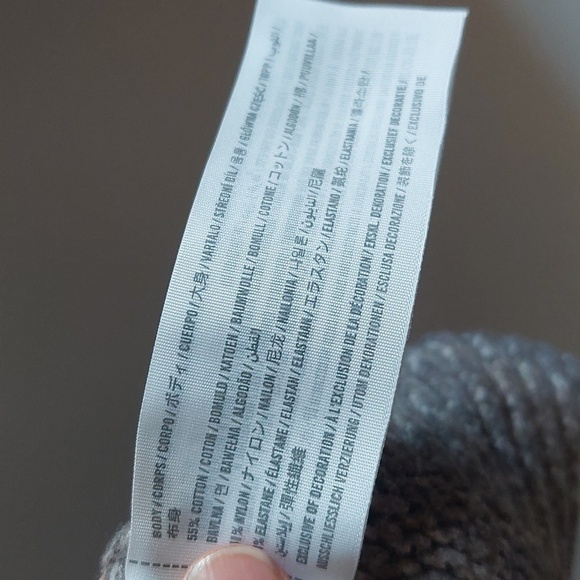 ABERCROMBIE & FITCH X HARRY STYLES Sweater Soft A&F Oversized Gray Stripes Large - Picture 5 of 9